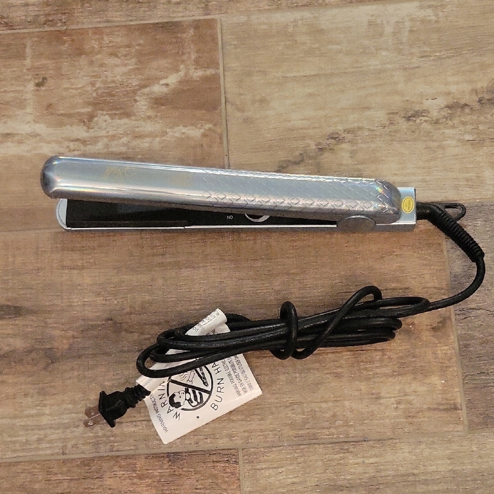 PYT Holographic Hair Straightener Regular Size. EUC